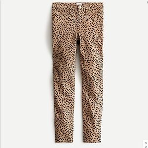 J.Crew leopard print toothpick jeans